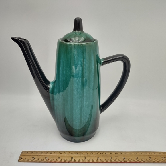 Blue Mountain Coffee/Tea Pot chipped lid - Picture 10 of 11